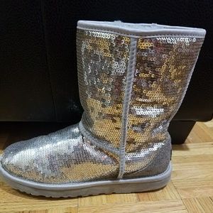 Silver sequin UGG Australia boots